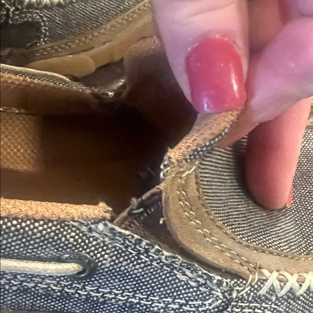 Twisted X Denim and Brown Women's Loafers - Picture 7 of 14